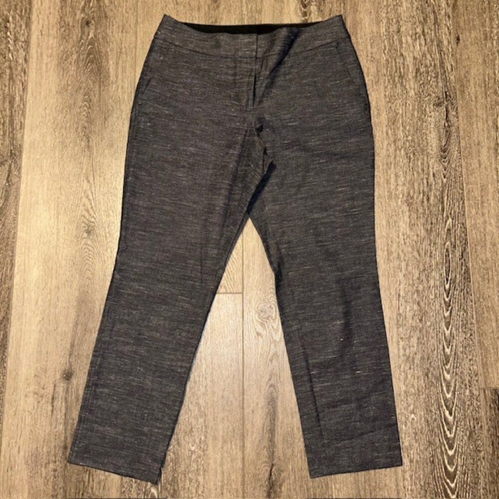 Ann Taylor Loft Womens 6 Julie Gray Straight Leg Dress Pants Career Trousers
